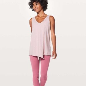 Lululemon Knot A Problem Tank Heathered Petals pink/M